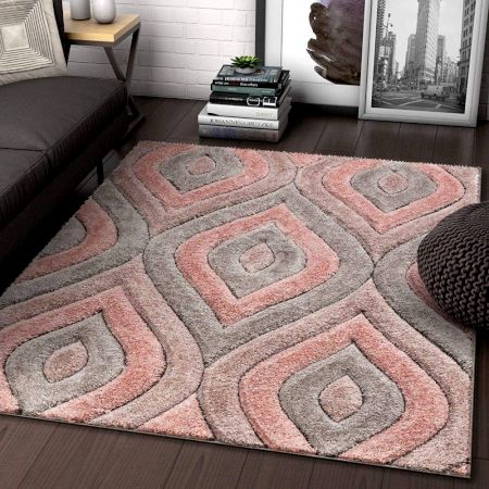 Modern Geometric Bedroom Rug